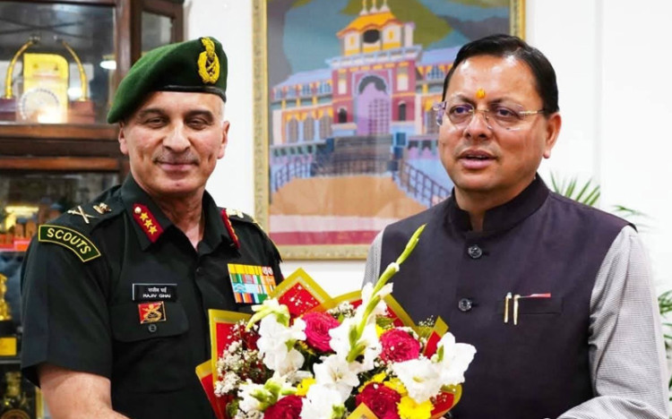 मुख्यमंत्री पुष्कर सिंह धामी ने उप सेना प्रमुख से सामरिक सहयोग पर चर्चा
